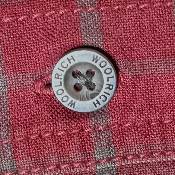 Woolrich Plaid Shirt Men's Large Merlot Outdoor Camping - Picture 4 of 13